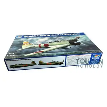 

Trumpeter 02405 1/24 Mitsubi A6M2b Model 21 Zero Fighter Airplane Kit Static TH10491-SMT2
