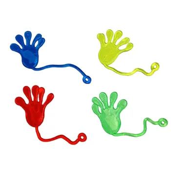 

Jokes Gag Toy 10 Pcs Sticky Hands Kids Party Supply Favour Mini Sticky Jelly Stick Slap Hands Funny Practical