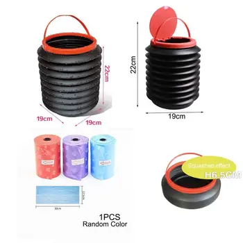 

High Quality 4L Multifunction Foldable Car Fishing Color Bin Bucket Bucket Magic Retractable Storage Garbage Fishing Random Z1M3