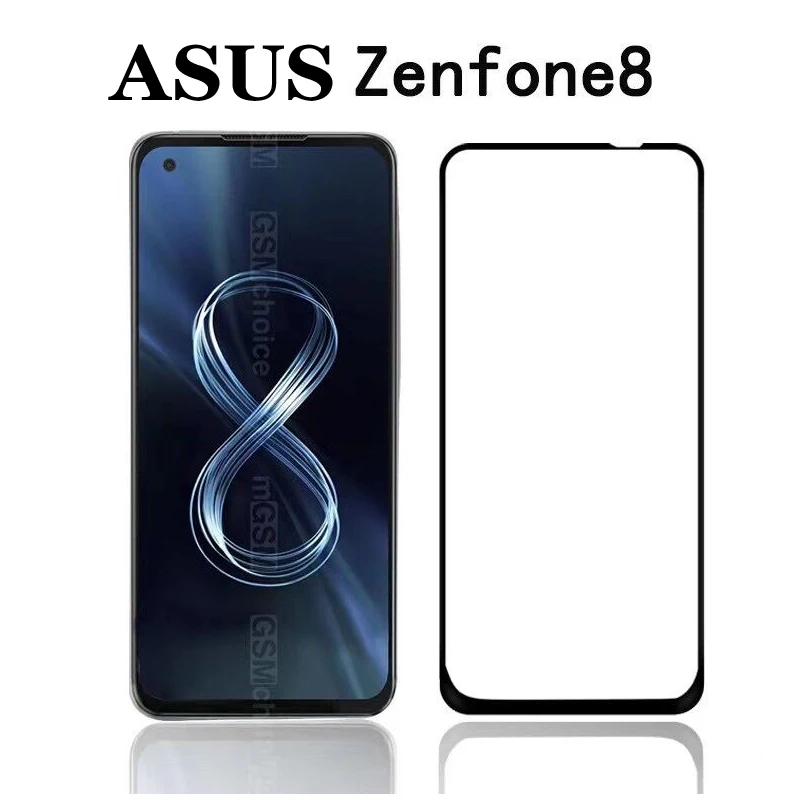 Full Cover Full glue Tempered Glass For Asus Zenfone 8 ZS673KS Screen