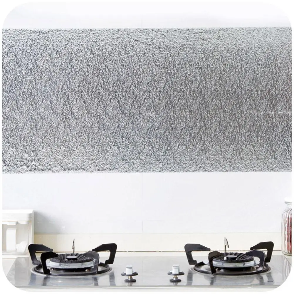 DishyKooker 40X100 см Кухня маслонепроницаемый Алюминий Фольга Стикеры стены стол пол Водонепроницаемый «сделай сам» для дома украшения