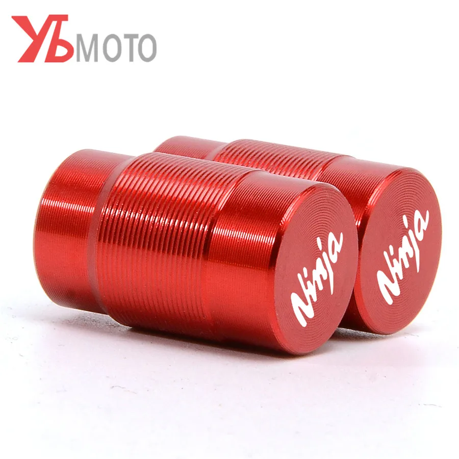 2 Pcs Wheel Tire Valve Stem Caps For Kawasaki Ninja 250 300 350 400 650 650r Zx6r Zx10r Zx14r