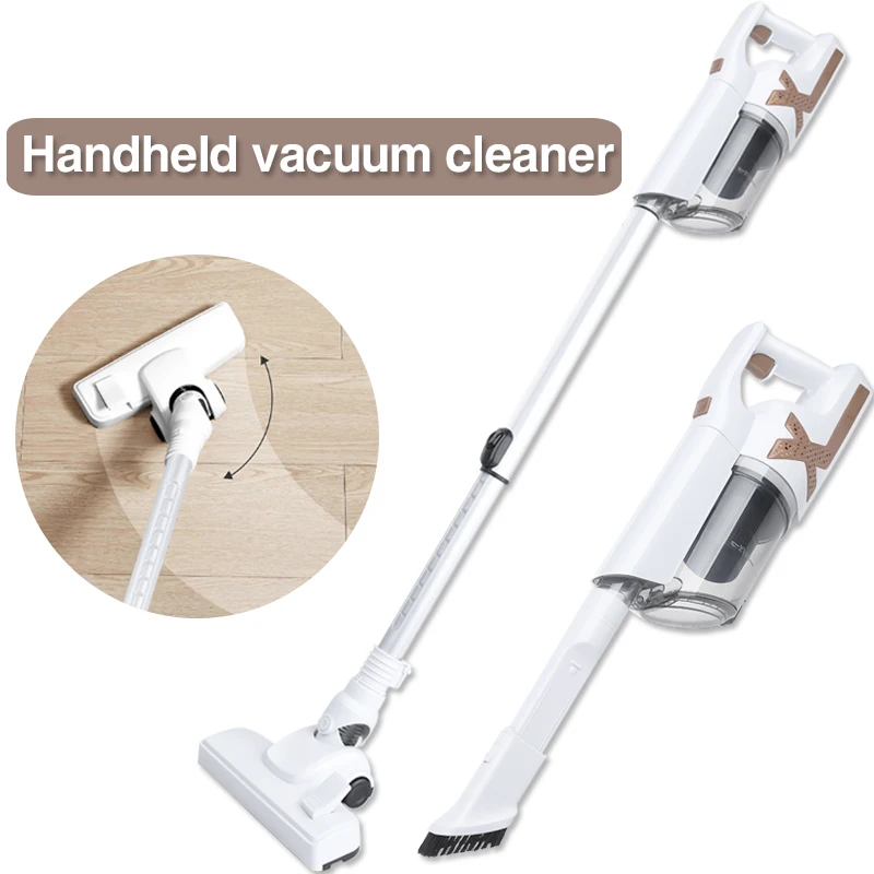

Portable 9pcs+Mite Removal Brush Handheld Wireless Vacuum Cleaner Cyclone Filter 11000Pa Strong Suction Dust Collector Aspirator