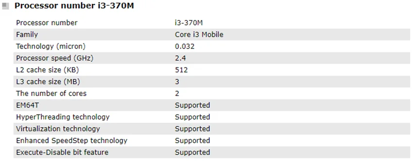 I3 370M参
