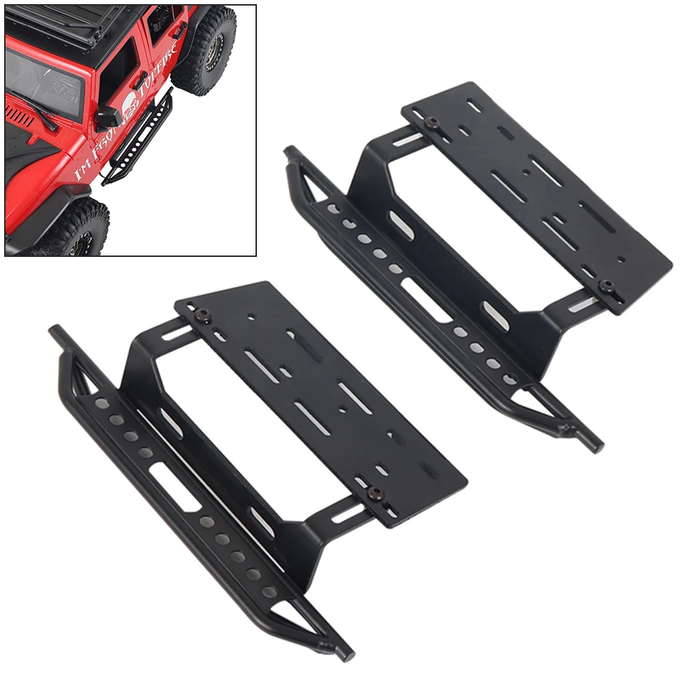 RCTOYFUN черные металлические внешние боковые части педали для 1/10 RC Crawler Traxxas TRX 4 TRX4
