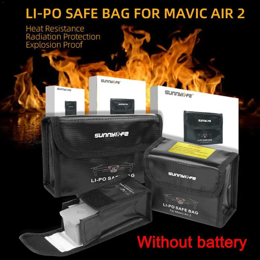 Дрон Mavic Air 2 Батарея безопасная сумка Lipo огнеупорный чехол для DJI хранения