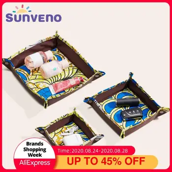 

Sunveno Foldable Desktop Storage Basket Sundries Storage Box Cosmetic Organizer Jewelry Storage Basket Bags SML Size