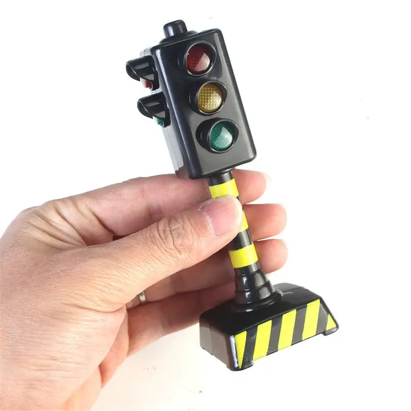 Mini señal de tráfico para niños, señal de seguridad con sonido LED, juguetes educativos para niños, Regalos perfectos