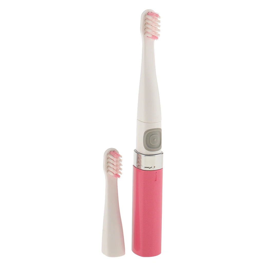 Oral Care Teeth Brush Electric Vibrating Toothbrush Massager with 2 Heads
