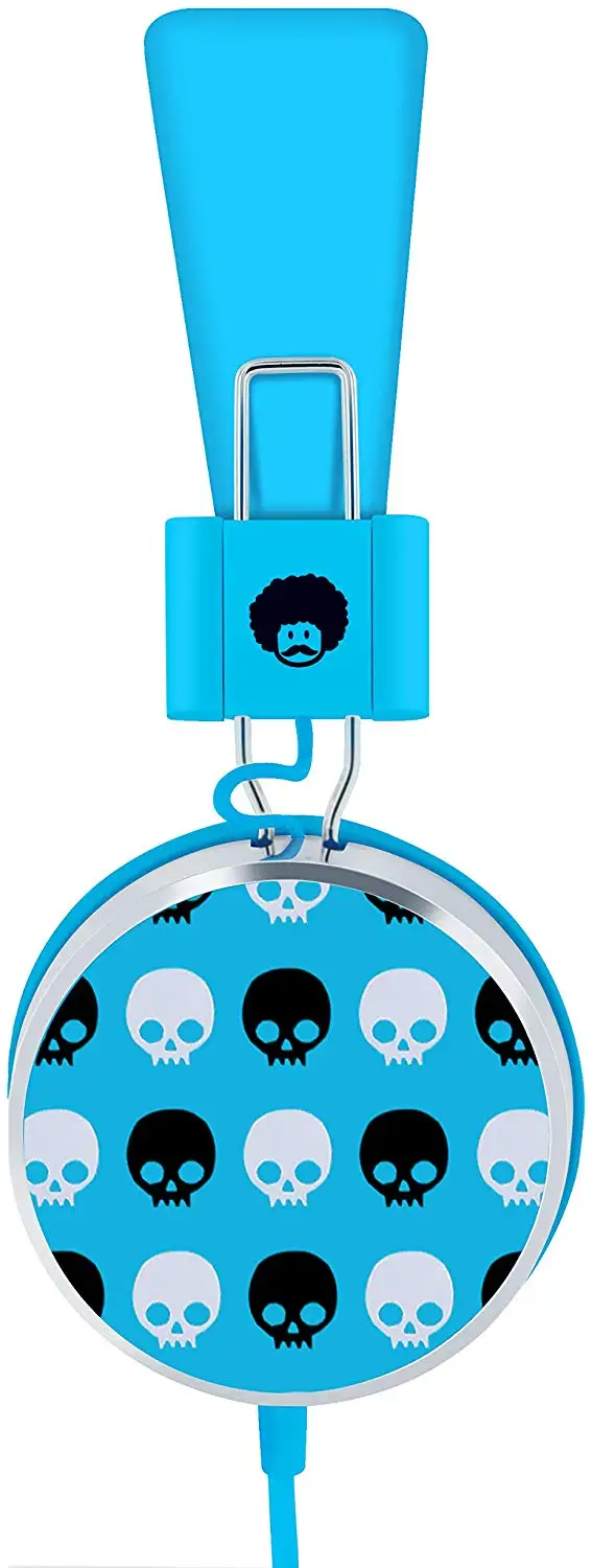 ROCKPAPA Skull On Ear детские наушники для малышей и подростков складные Регулируемые