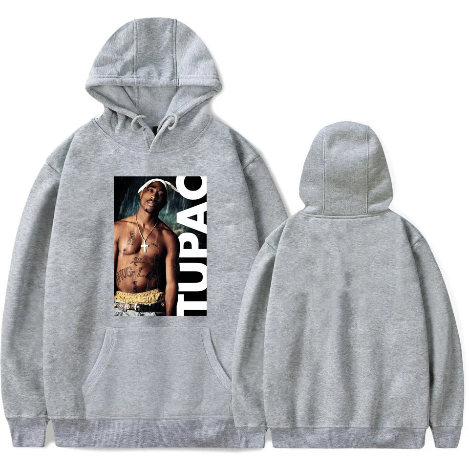 Harajuku Толстовка Тупак 2Pac Толстовка мужская Толстовка Wo Мужская Уличная одежда розовые толстовки хип-хоп одежда для девочек Зимний пуловер Толстовка - Цвет: 8
