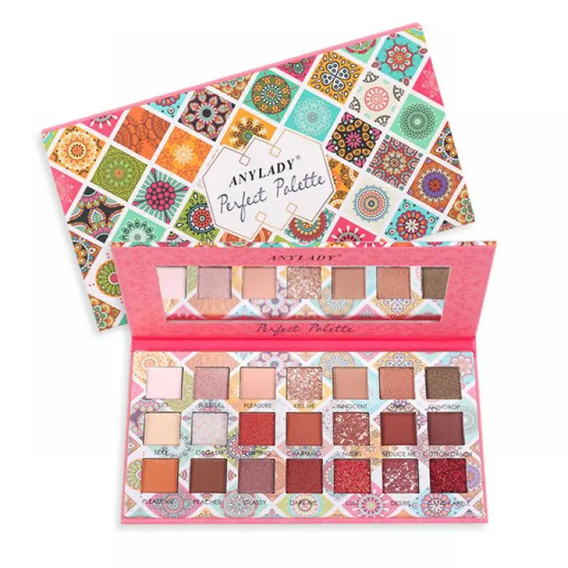 

21 Colors Eye Shadow Palette Beauty Glazed Professional Soft Glam Matte Eyeshadow Glitter Waterproof Long Lasting Makeup Pallete