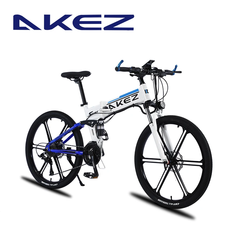 

26'' Folding Electric Mountain Bike 350W Motor E-bike Removable Li-Ion Battery 10.4Ah Shimano-27 Electric Mountain for Adults
