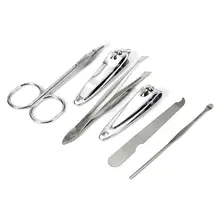Профессиональный маникюрный набор 6 шт./компл. щипчики для ухода за ногтями резак маникюрный набор педикюр дизайн ногтей дорожный подарочный набор