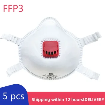 

5 PCS mask reusable mask PM2.5 safety mask protection valve filter respirator protection door 3 level dust mask