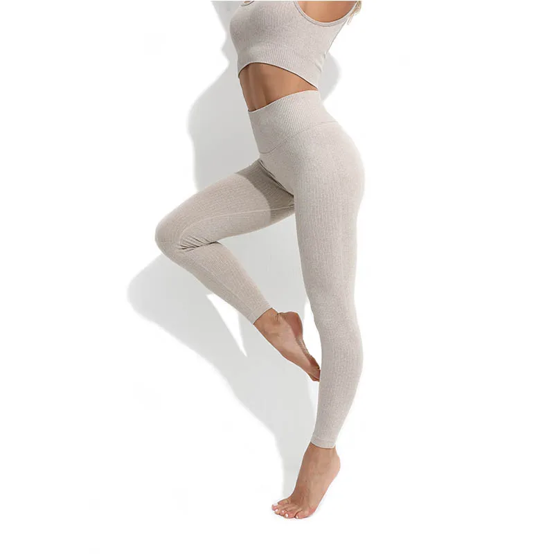 Seamless Yoga Set Women Fitness Clothing Gym Set Female Sportswear High Waist Leggings Sports Suits Long Sleeve Workout Clothes