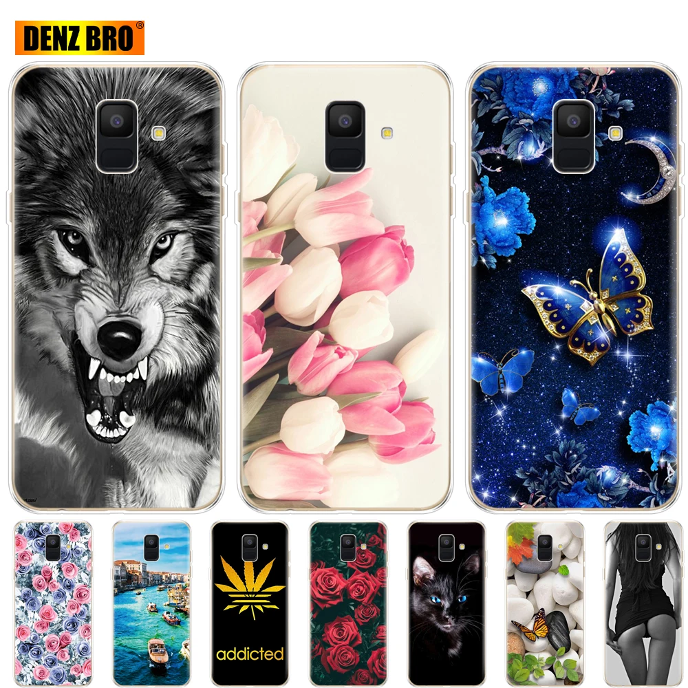 Чехол для Samsung Galaxy A6 2018 с двумя SIM-картами SM A600 A600F samsung plus A605 A605F защитный бампер |