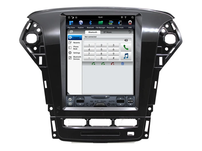 10," вертикальный экран радио плеер для Ford Mondeo 2011 gps bluetooth навигация шесть ядер 32 Гб rom Android 8,1 Автомобильный мультимедийный