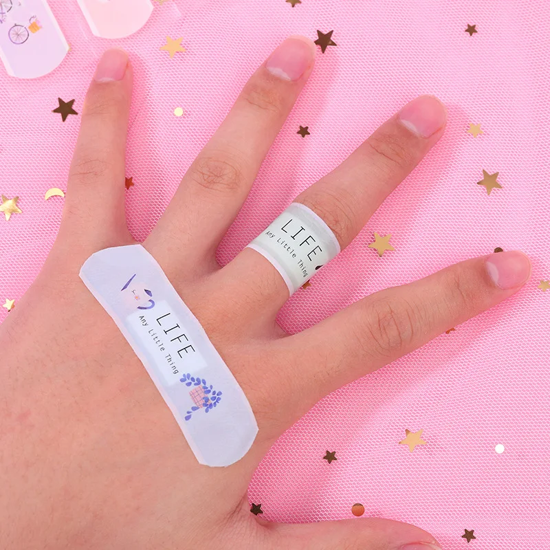 20 шт. Kawaii Очаровательные дышащие пластыри с мультяшным рисунком на открытом
