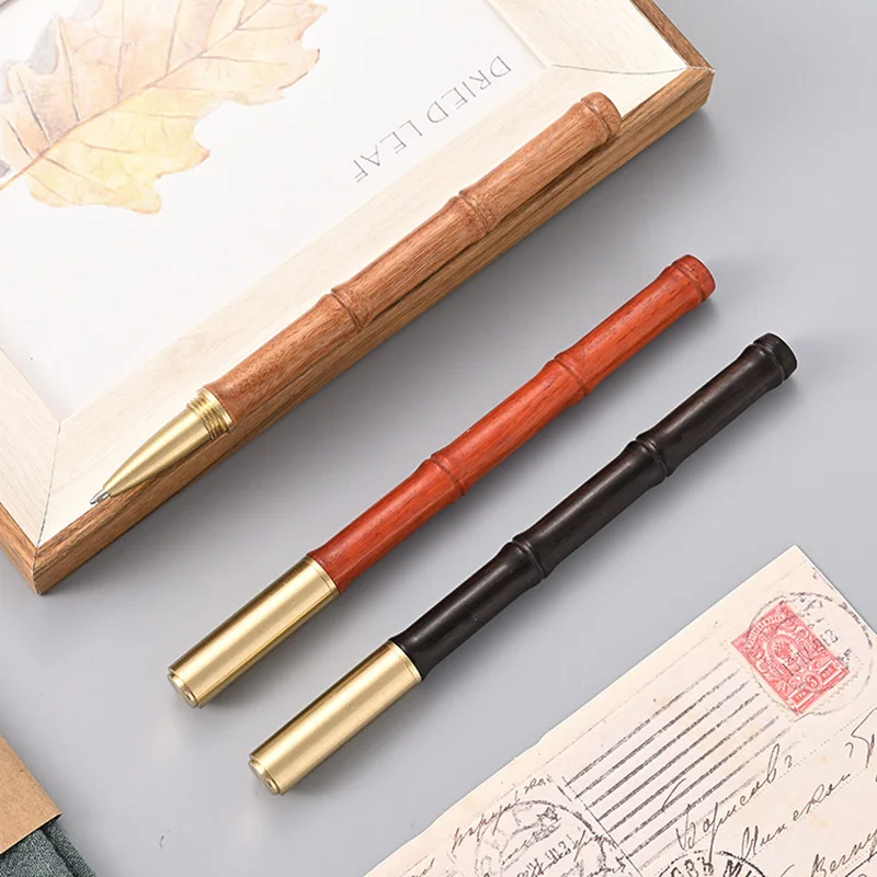 Новинка роскошная ручка для письма в офисе Бамбуковая Шариковая школы