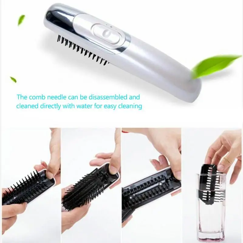 Massage Comb Electric Laser Anti Hair Loss Scalp Infrared Heating Easy Clean Practical Anti-static Brush Styling Tool