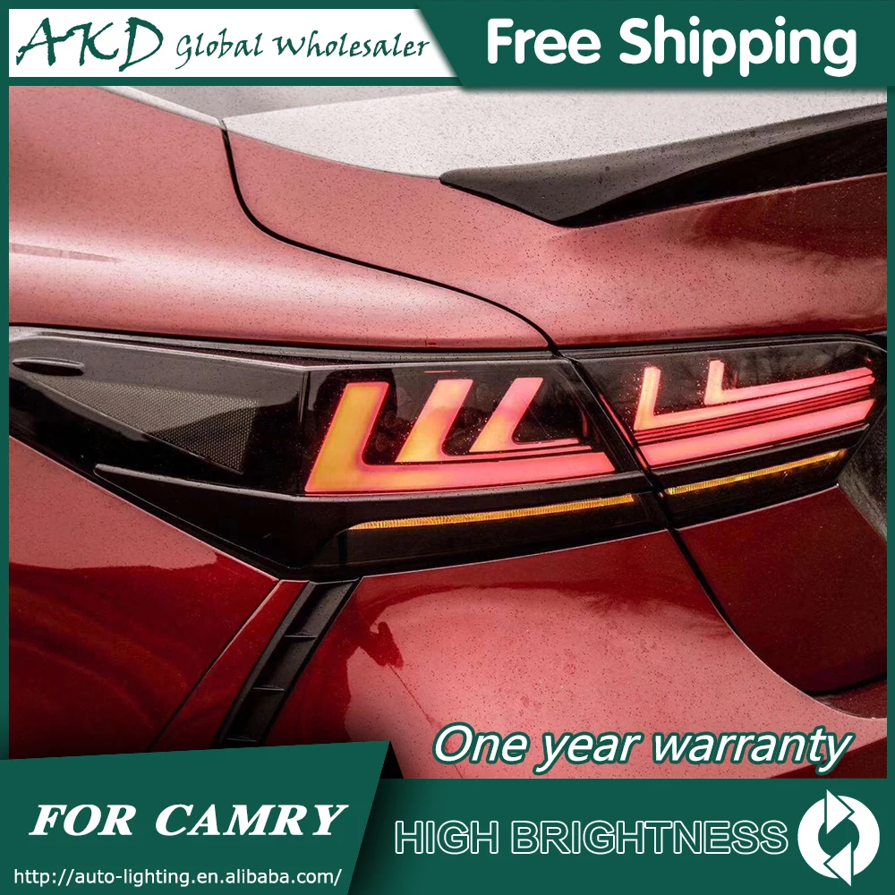 Задний фонарь для автомобиля Toyota Camry- светодиодная сигнальная лампа Противотуманные фары DRL дневные ходовые огни тюнинг автомобильные аксессуары
