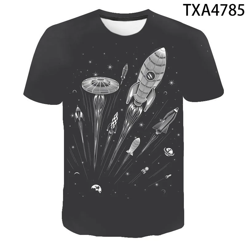 

Starry sky 2020 new Summer Men Women Children Fashion Summer Short Sleeve Tshirts Casual Streetwear Tee Boy Girl Kids Tops