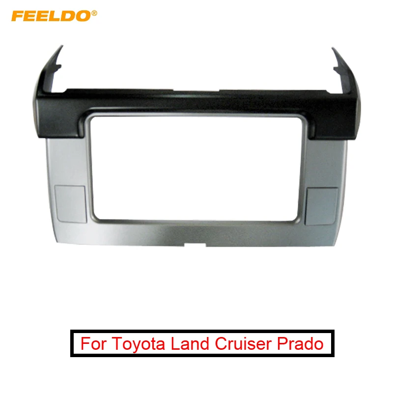 

FEELDO Car CD/DVD Radio Stereo Fascia Frame For Toyota Land Cruiser Prado 13-17 2DIN Dash Panel Installation Kits