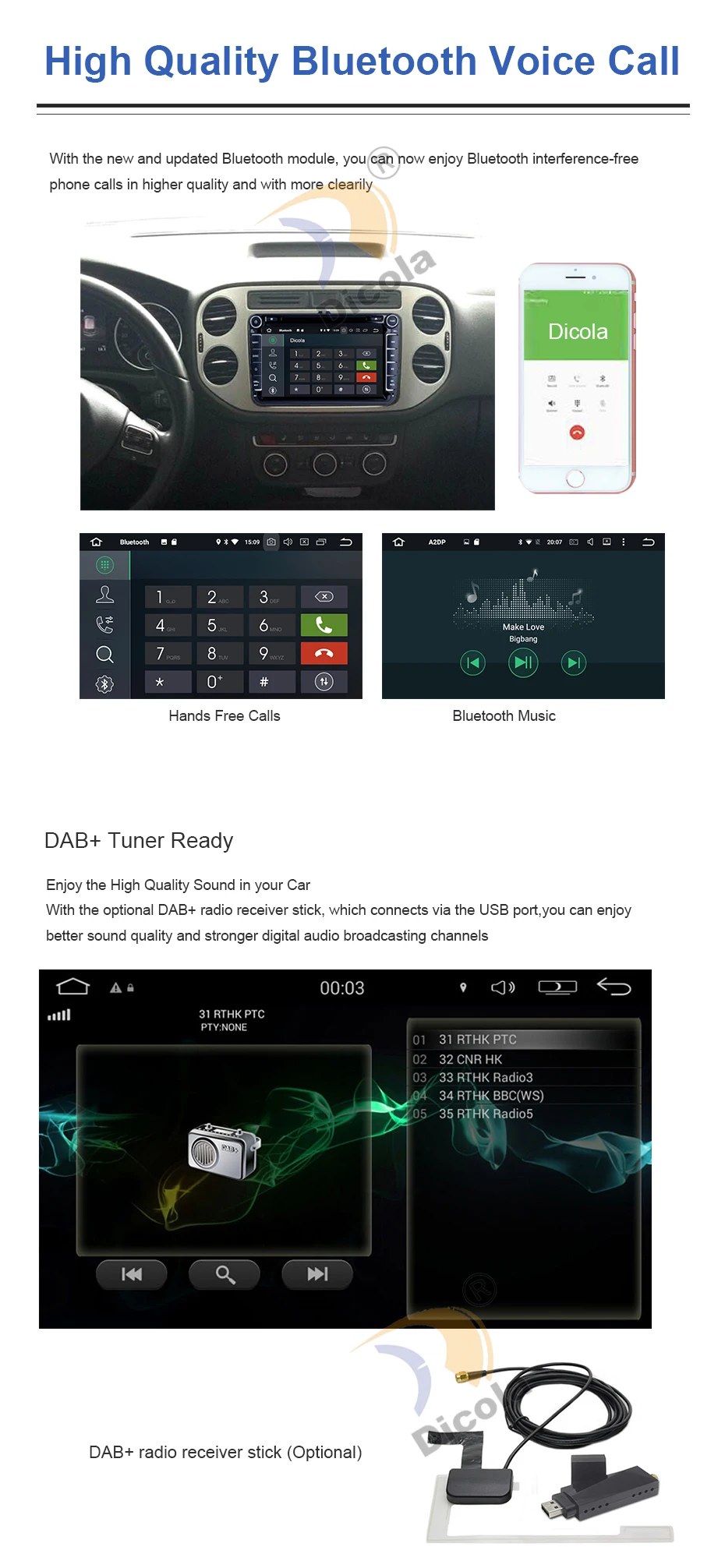 Excellent IPS 2 Din 7" Android 9 Octa Core Radio GPS Navigation Car DVD Player for Audi TT MK2 8J 2006 2007 2008 2009 2010 2011 2012 8