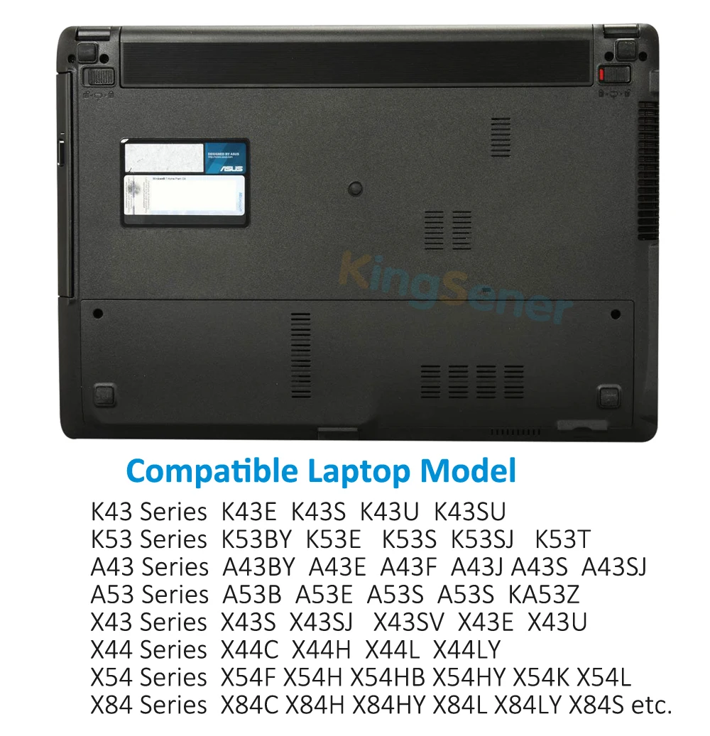 K53F, K53J, K53S, K53SV, A43, A53S, A53S