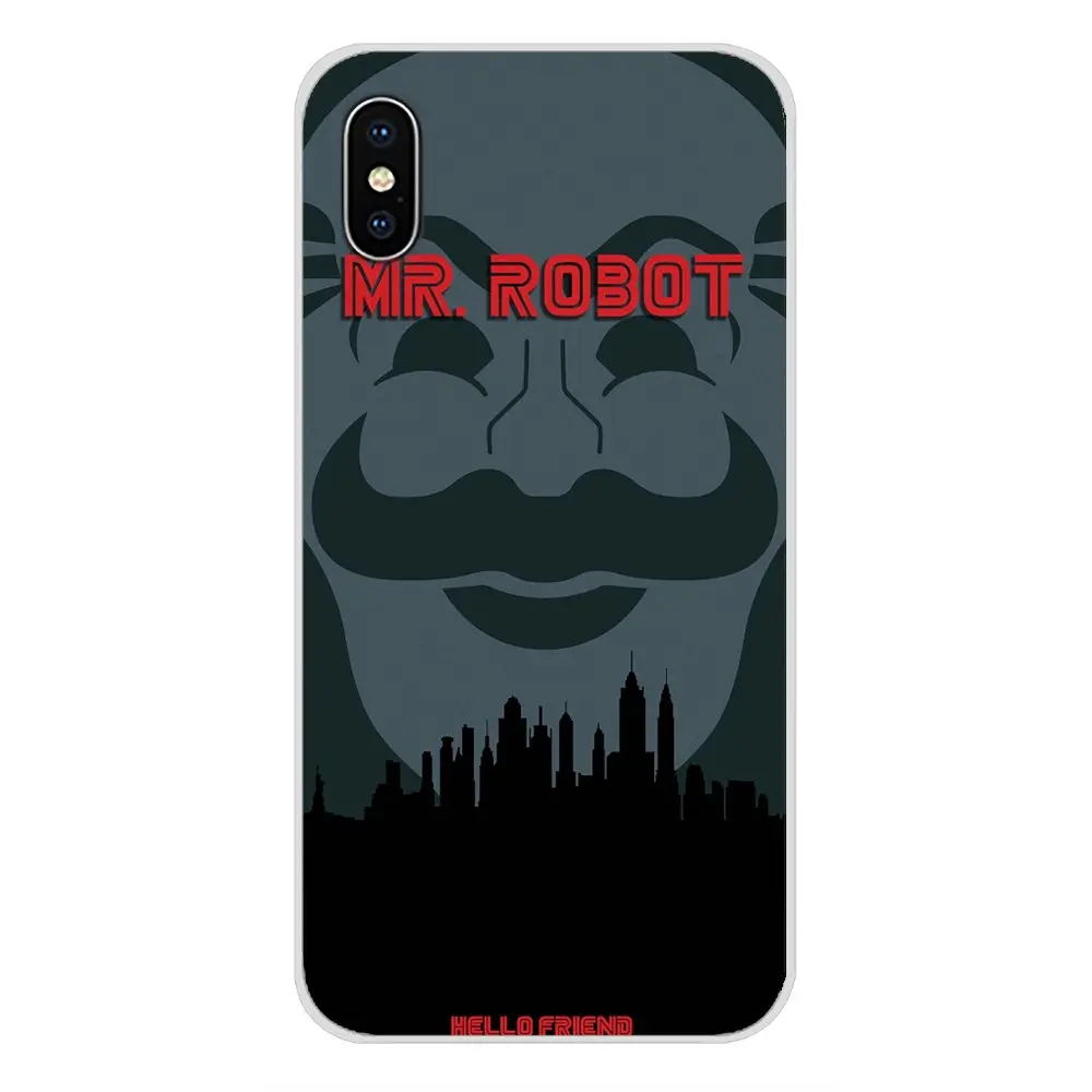 images 4 Г-н Робот Fsociety для Apple IPhone X XR XS MAX 4 4S 5 5S 5C SE 6 6S 7 8 Plus, ipod touch 5 6 Аксессуары для мобильного телефона чехлы - Цвет: images 4