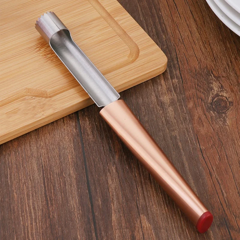 HOT-Stainless Steel Kitchen Gadget Fruit Seeder Core Remover Fruit Vegetable Tools Apple Pear Corer Easy Twist