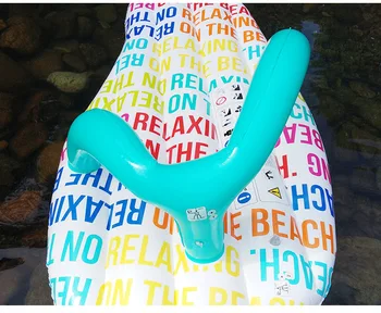

Inflatable water slippers, summer floating row toys, thick PVC water floating bed, swimming cup holder toys