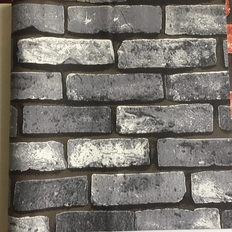 

Vintage Gray Red Brick 3D Wallpaper Wall Paper For Living room Bedroom Mural Imitation Brick Wall Sticker Decor