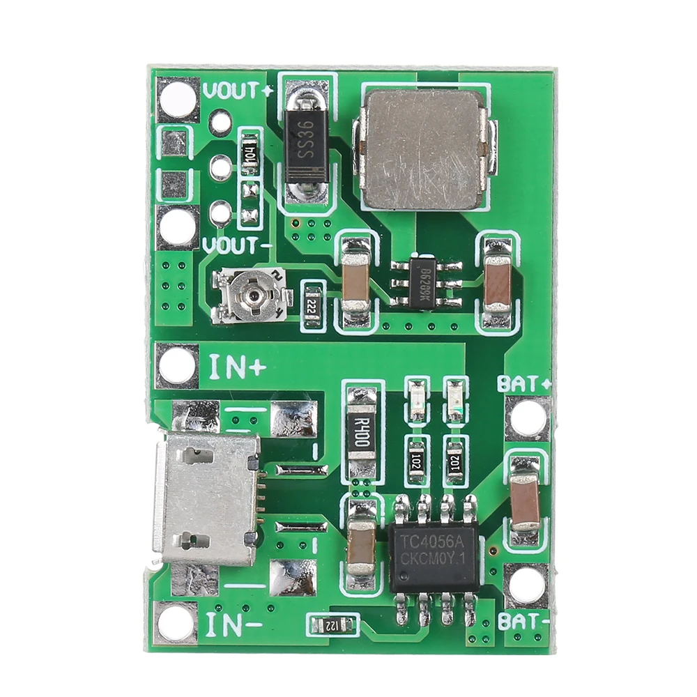 

3.7V to 9V 18650 Lithium-Battery Charger Board DC-DC Step Up Boost Module TP4056 DIY Kit Parts