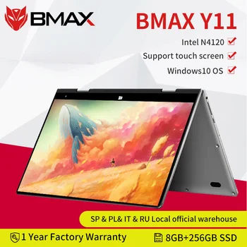 شراءBMAX Y11 حاسوب محمول 11.6 بوصة رباعي النواة إنتل N4120 1920*1080 IPS شاشة 8GB LPDDR4 RAM 256GB SSD ROM حاسوب محمول Windows10