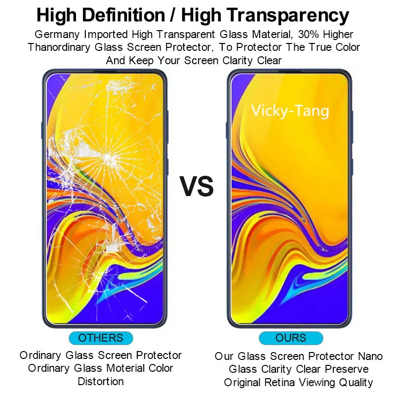 1 шт. закаленное против царапин стекло для samsung Galaxy A90 2019 протектор экрана 9H 2.5D