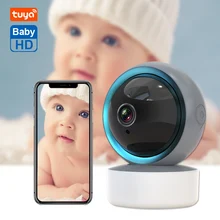 Elektronicznych niania elektroniczna Baby Monitor z kamerą Wifi 3MP HD płakać dzieci kamery niania dwukierunkowy dźwięk IR Night Vision do spania dla dzieci kamera IP