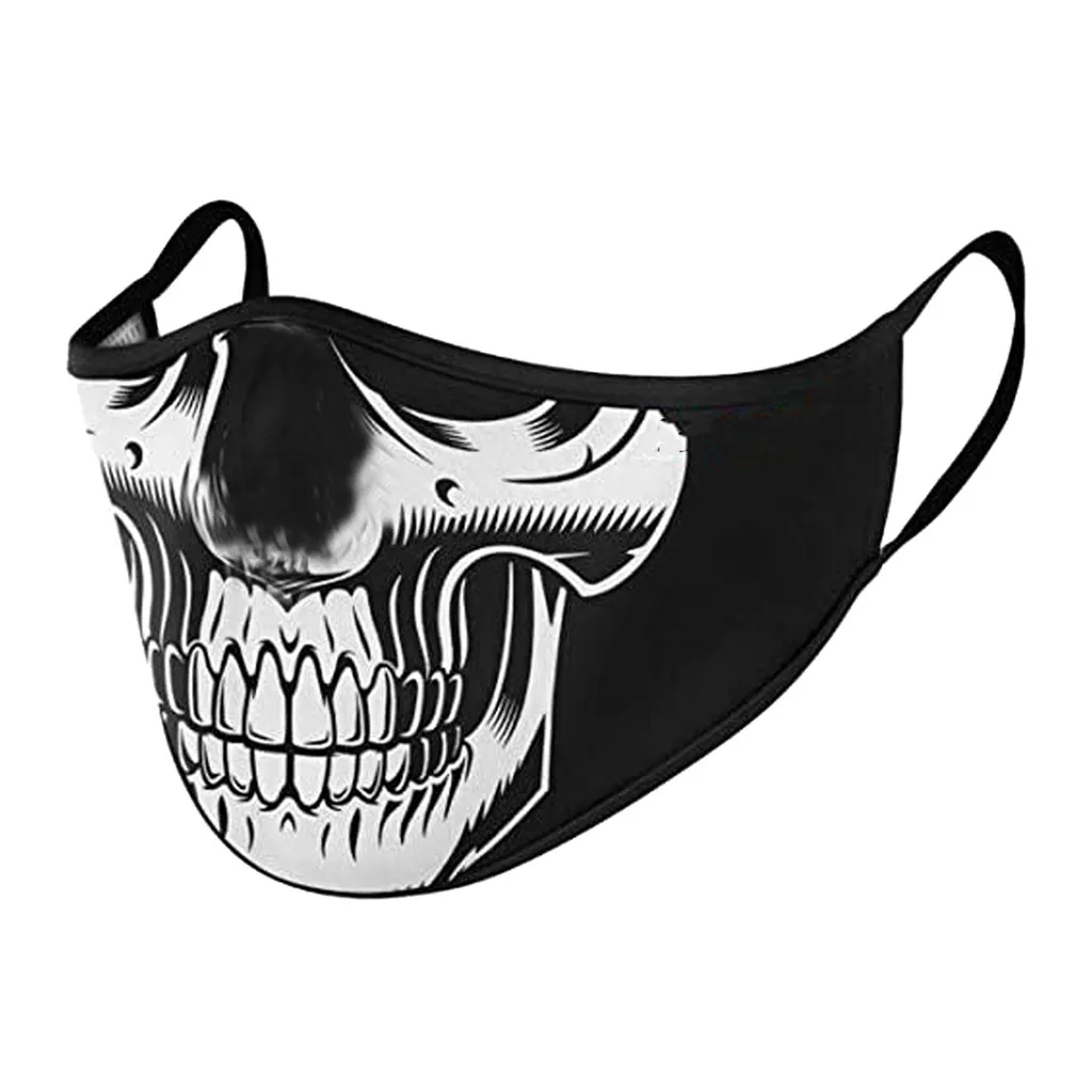 3d Print Skull Face Adult Mask Super Hero Costume Accessories Unisex Windproof Dustproof Mascarillas Masks Halloween Cospla |