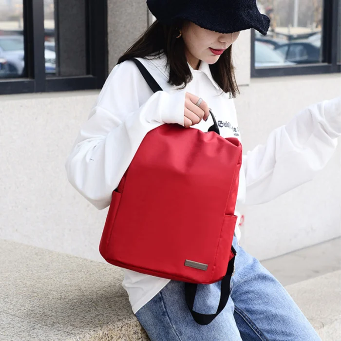 Women Casual Waterproof Nylon Backpack School Travel Bags for Teenage Girls THJ99