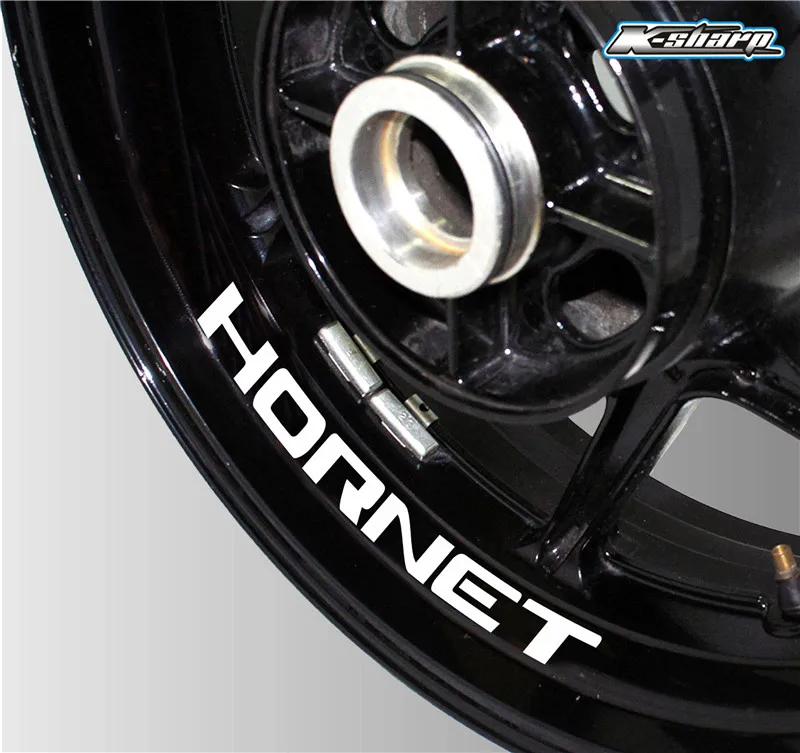 Высокое качество moto rcycle rim логотип наклейка светоотражающие Аксессуары Украшение для Honda Hornet наклейка hornet 600 900 - Цвет: K-LQT-HORNET-11