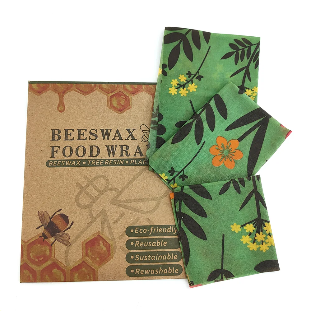 Natural Beeswax Food Wraps Eco Friendly Reusable Beeswax Food Wraps Sustainable Zero Waste