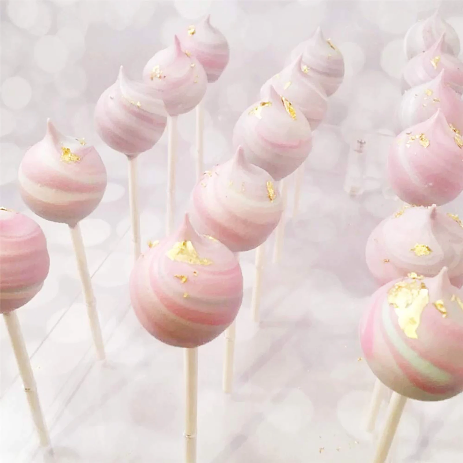 1Pc Acrylic Lollipop Holder Rectangle Shape Double Layer Acrylic Cake Pop Stand Display Lollipop Stand for Wedding