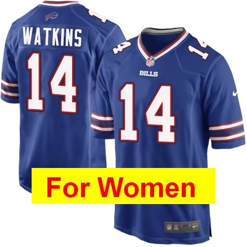 Белый Женские майки Buffalo Tre'Davious White Tremaine Edmunds Josh Allen LeSean McCoy Jim Kelly Game color Rush - Цвет: Белый