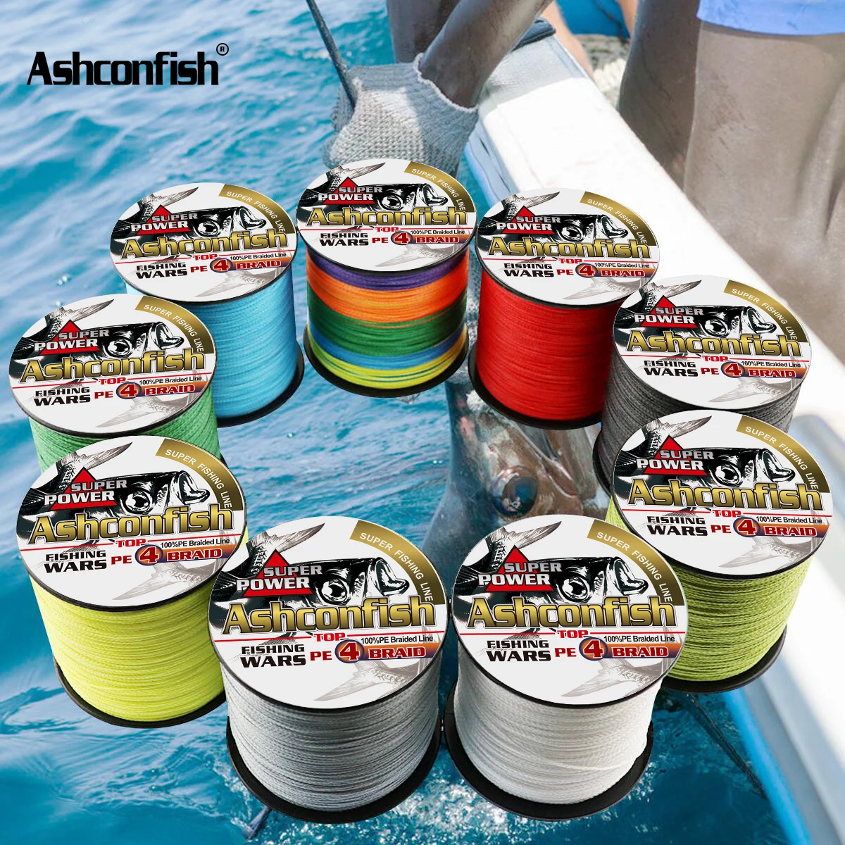New 300M multifilament fishing line braid 2LB-100LB Pe super strong braided line fishing 4x fishing wires thread fishing cords