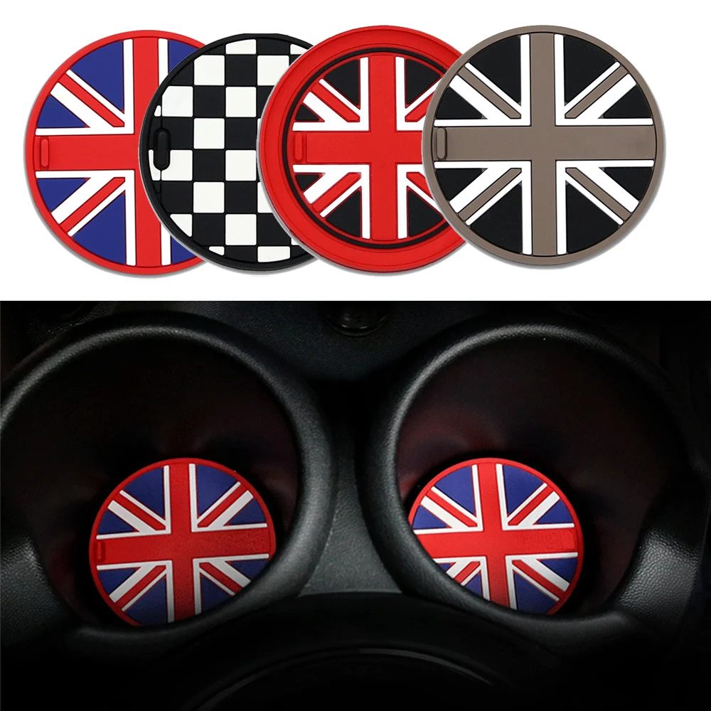 Автомобильный подстаканник с британским флагом нескользящий коврик для Mini R55 R56