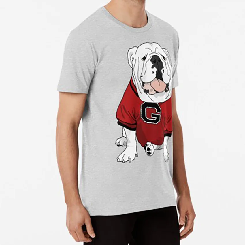 UGA Bulldog футболка Университет Джорджии УГА го доугс Футбол талисман Афин Георгия собака породы Бульдог