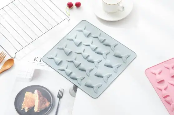

18 even beauty fishtail silicone flip sugar mold chocolate mold