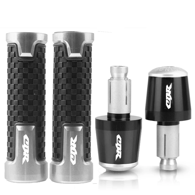 For Honda CBR 600 400 900 650 150 125 300 500 929 954 1000 250 R/RR/F/XX Motorcycle 22mm Handle grips handlebar grip ends Plug sliver black slvier