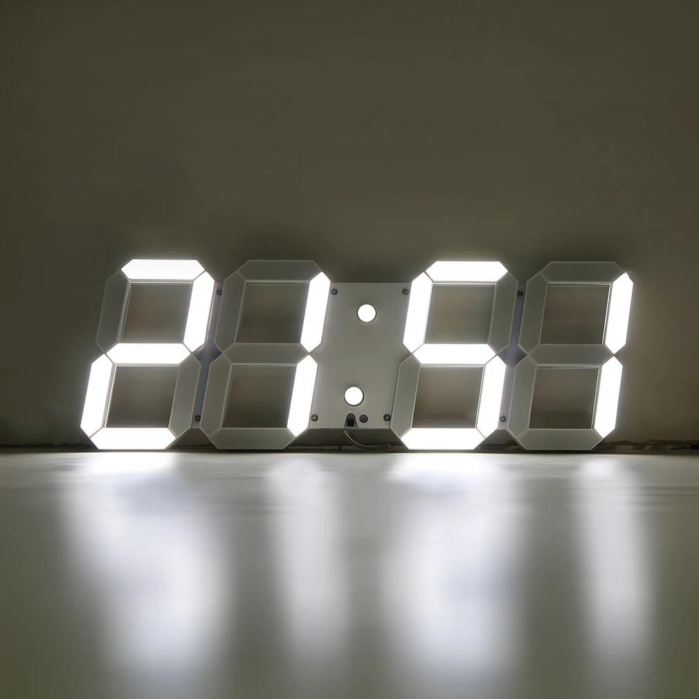1 шт. большие 3D современные цифровые светодиодный настенные часы 24/12 час дисплей Таймер Будильник
